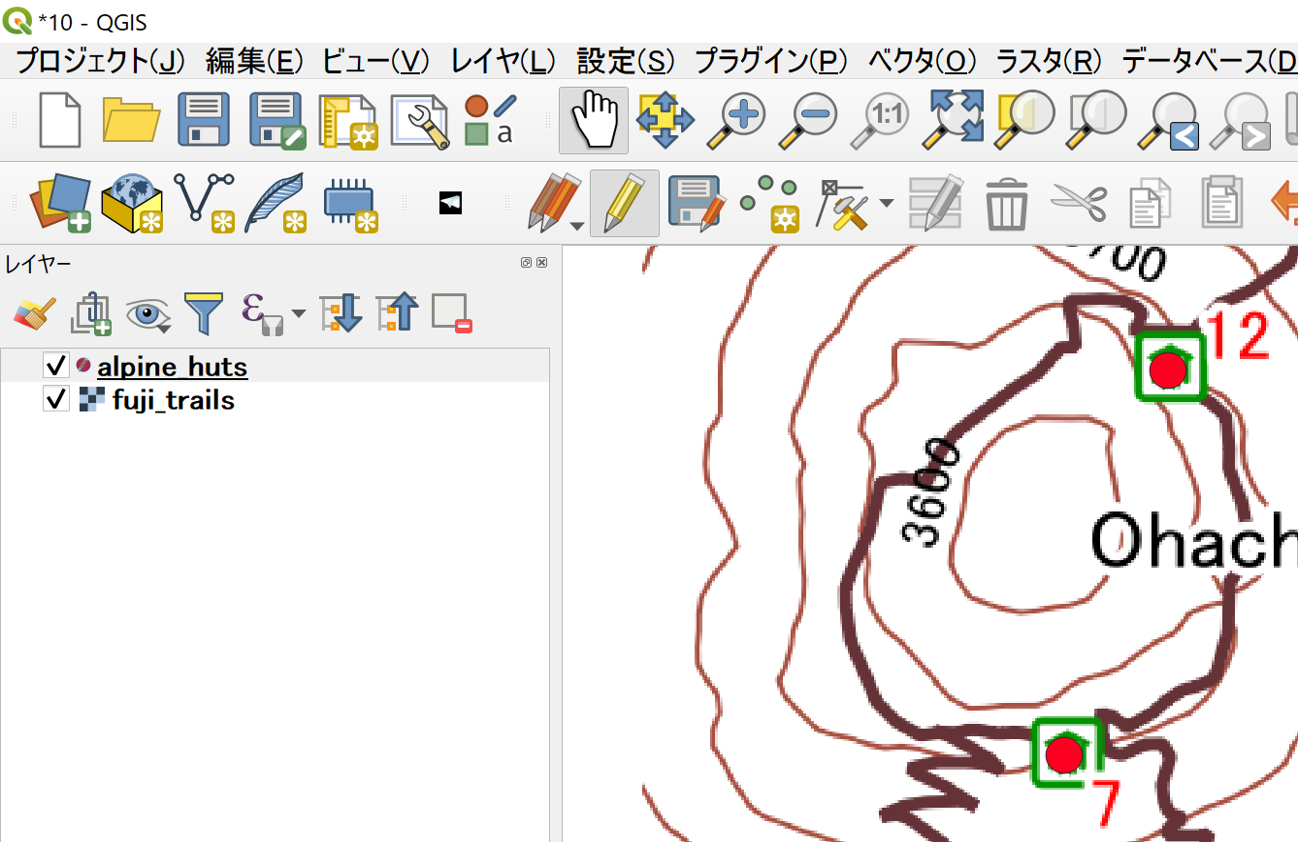 ポイントデータの作成と保存